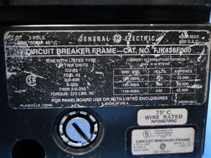 TJK436150 GE 3P 150 AMP BREAKER RECONDITIONED