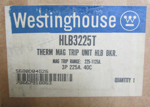 HLB3225T WESTINGHOUSE 3P 225 AMP TRIP NEW HLB3225T  WESTINGHOUSE TRIP