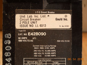 E42B090 ITE 2P 90 AMP BREAKER NEW