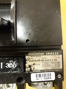 SJK3C300  SYLVANIA 3P 300 AMP BREAKER RECONDITIONED