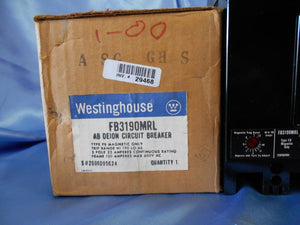 FB3190MRL WESTINGHOUSE  3P 25 AMP BREAKER NEW