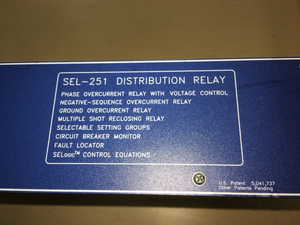 SEL251 SCHWEITZER RELAY 2510034556UHGB New Surplus